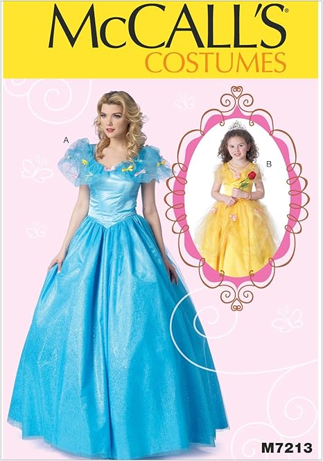 Amazon Mccall コスチューム シンデレラ ドレスの型紙セット サイズ Kids3 4 5 6 7 8 キッズコスチューム ホビー