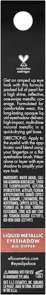 e.l.f. Liquid Metallic Eyeshadow Big Dipper High-Impact Gel-Based view 5