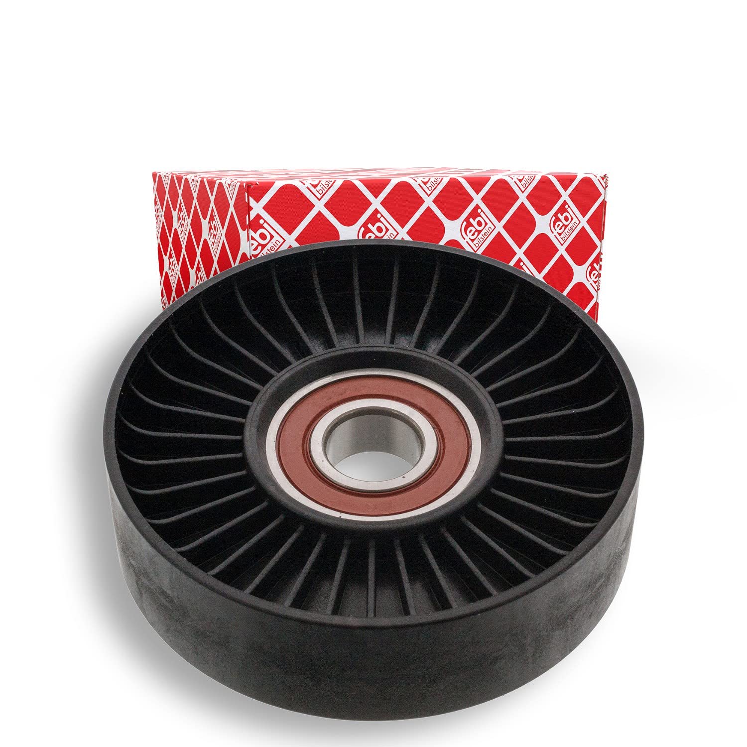 febi bilstein 45875 Tensioner Pulley for auxiliary belt, pack of one