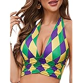 Ovokcina Women Summer Going Out Halter Crop Tank Top