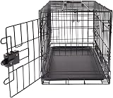 Amazon Basics Small Metal Dog Crate with Tray 61 cm Foldable Black view 4