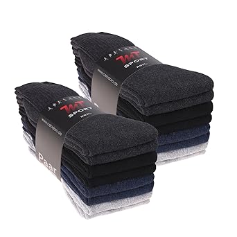 MT® - Damen und Herren - 8, 16, 24 oder 32 Paar Sport- und Freizeitsocken Klassische Tennissocken