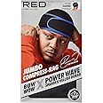 Red by Kiss Premium Bow Wow X Power Wave Durag, 360 Wave Compression Cap for Men & Women, Adjustable Hook-and-Loop Strap, Stylish & Durable, Ideal for Locs, Braids, Waves (Jumbo Spandex - Black/Blue)