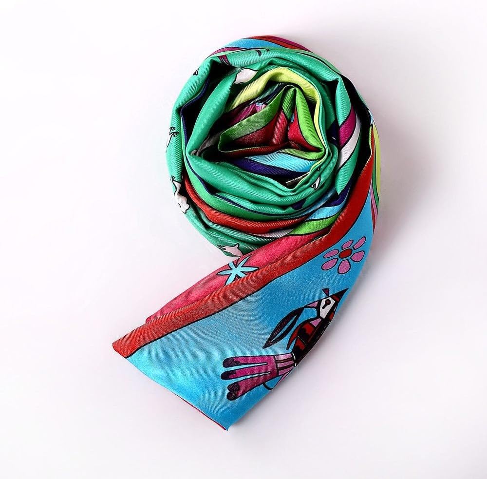 RENYZ.ZKHN Silk Silk Scarf, Silk Scarf, Pure Twill Necktie, Long Silk