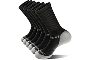 Men Sport Socks,KEMISANT Compression Athletic Crew Socks Cushioned for Men Outdoor Hiking Running-Arch Compression Support