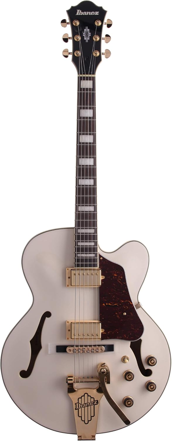 Ibanez AF75TDG Ivory Semi Acoustic Guitar Amazon.co.uk Musical