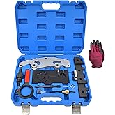 Double Vanos Twin Camshaft Locking Tool Kit Fit for BMW M52 M52TU M54 M56 | Engine Camshaft Alignment Locking Timing Tool, Replaces 112300 113240 113292 113450 116150 115490 116180 114220, with Gloves