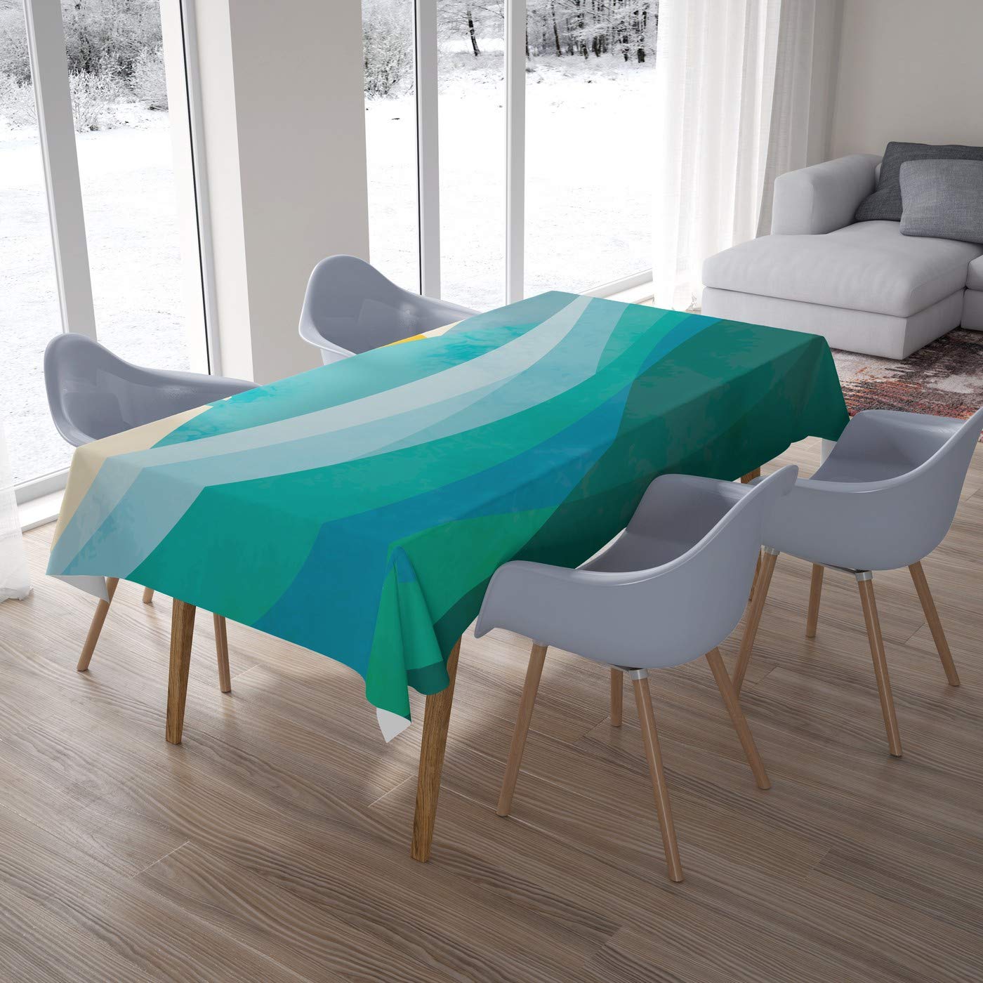 Bonamaison Kitchen Decoration, Tablecloth, 140cm x 200cm - Designed and Manufactured in Turkey