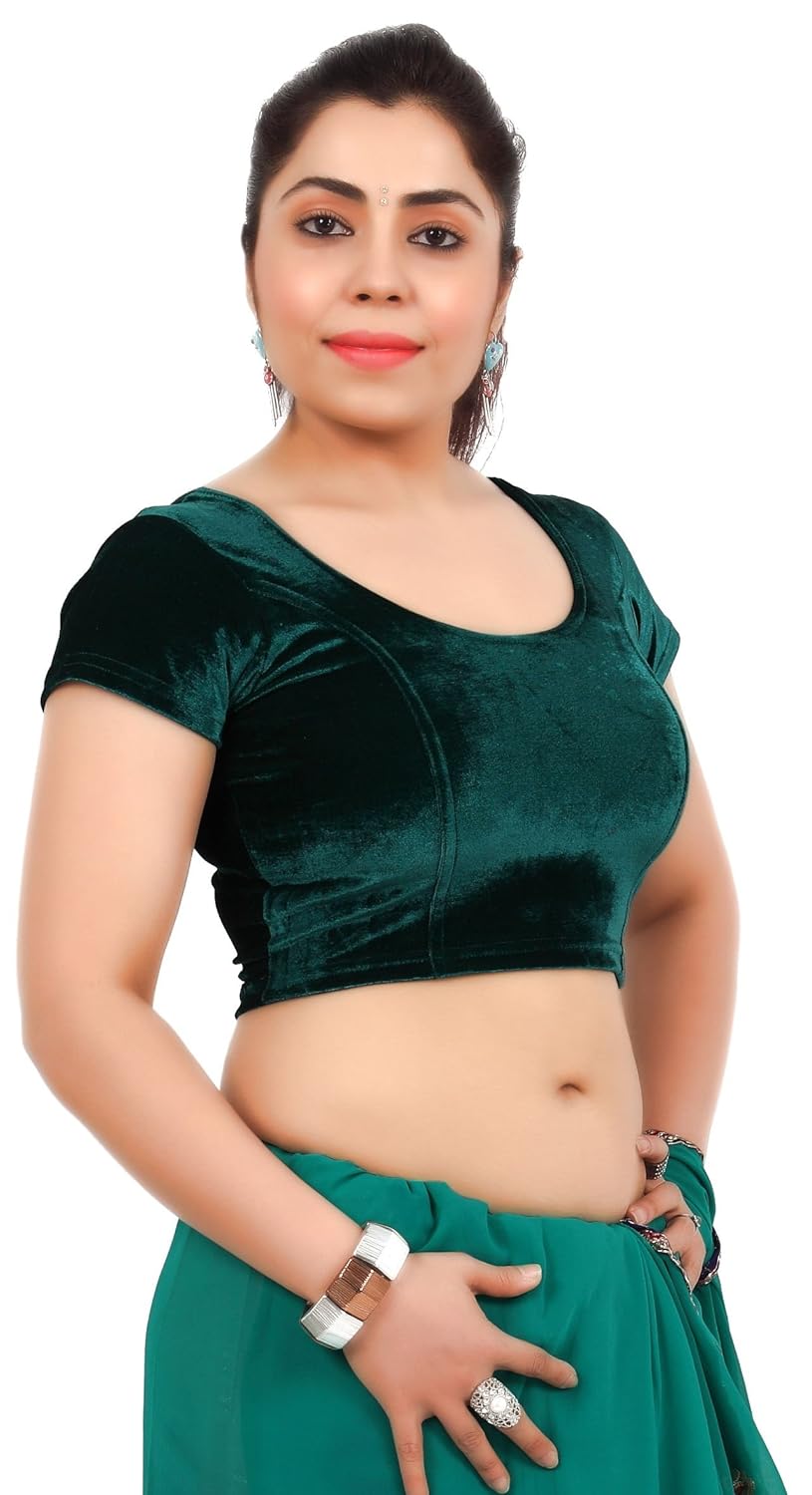 louis fashion velvet fabric women blouse (2074-bl-green02)