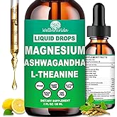 Cortisol Supplements for Women & Men, Cortisol Calm Detox Manager Reducer w. Magnesium Ksm-66 Ashwagandha L-Theanine Vitmain D3 K2 B6, Cortisol Liquid Drop for Recess Mood & Hormone Balance, Lemonade