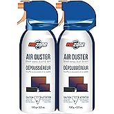 EMZONE MINI AIR Duster | 2 Pack - Value Pack | Blast Away dust & Dirt! | Moisture-Free | VOC-Free | 100g / 3.5oz | Made in Ca