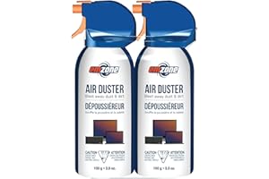 EMZONE MINI AIR Duster | 2 Pack - Value Pack | Blast Away dust & Dirt! | Moisture-Free | VOC-Free | 100g / 3.5oz | Made in Ca