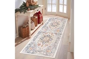 Grosrues Hallway Runner Rug 2'x6' Washable Long Runner Rug Non Slip Area Carpet - Soft Throw for Bedroom, Water Absorbent Ent