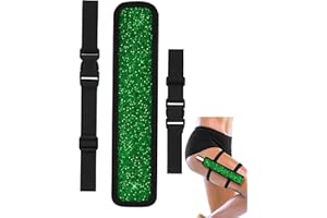ZVLINMVAM Sparkly Rave Fan Holster Thigh Strap–Folding Hand Fan Holder, Adjustable Leg Holster for Festivals & Raves