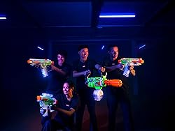 XSHOT Hyper Gel Glow Motorized Gatling Blaster with