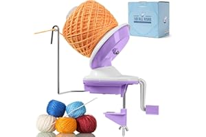SPEENSUN Yarn Winder, Yarn Winder for Crocheting, 3.5OZ Easy-to-Install and Efficiently Yarn Cake Winder with Lower Noise, Yarn Ball Winder for Crochet and Knitting Lover for Yarns Below Size 5