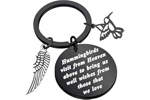 HOLLP Hummingbird Keychain Free Bird Jewelry Humming Bird Lover Keyring Gift for My Love Wishes Jewelry Hope Gift