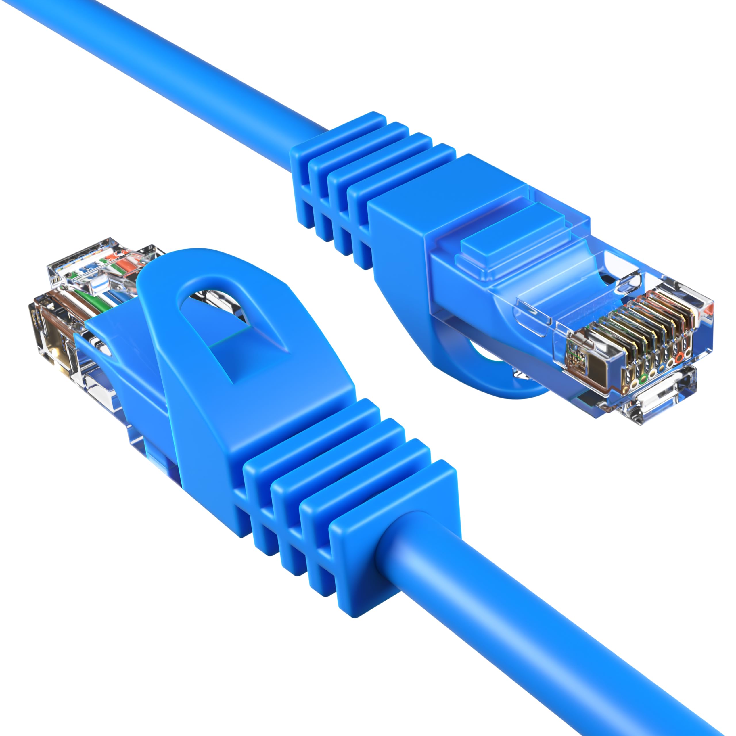 Photo 1 of Cables Direct Online Cat5e 15FT Network Ethernet Patch Cable, 350Mhz Internet Wire, Compatible with PC, Laptop, Modem, Router, TVs, Printer Cord, Consoles for Home and Office, Blue