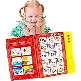 Preschool Learning Activities Book – Interactive ABC Sound Book, Toddler Learning Toy for Kids Ages 3+, Educational Alphabet Toy for Boys and Girls.