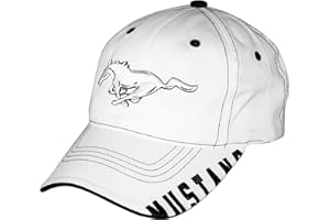 CHECKERED FLAG SPORTS Ford Mustang Bill Edge White Baseball Cap