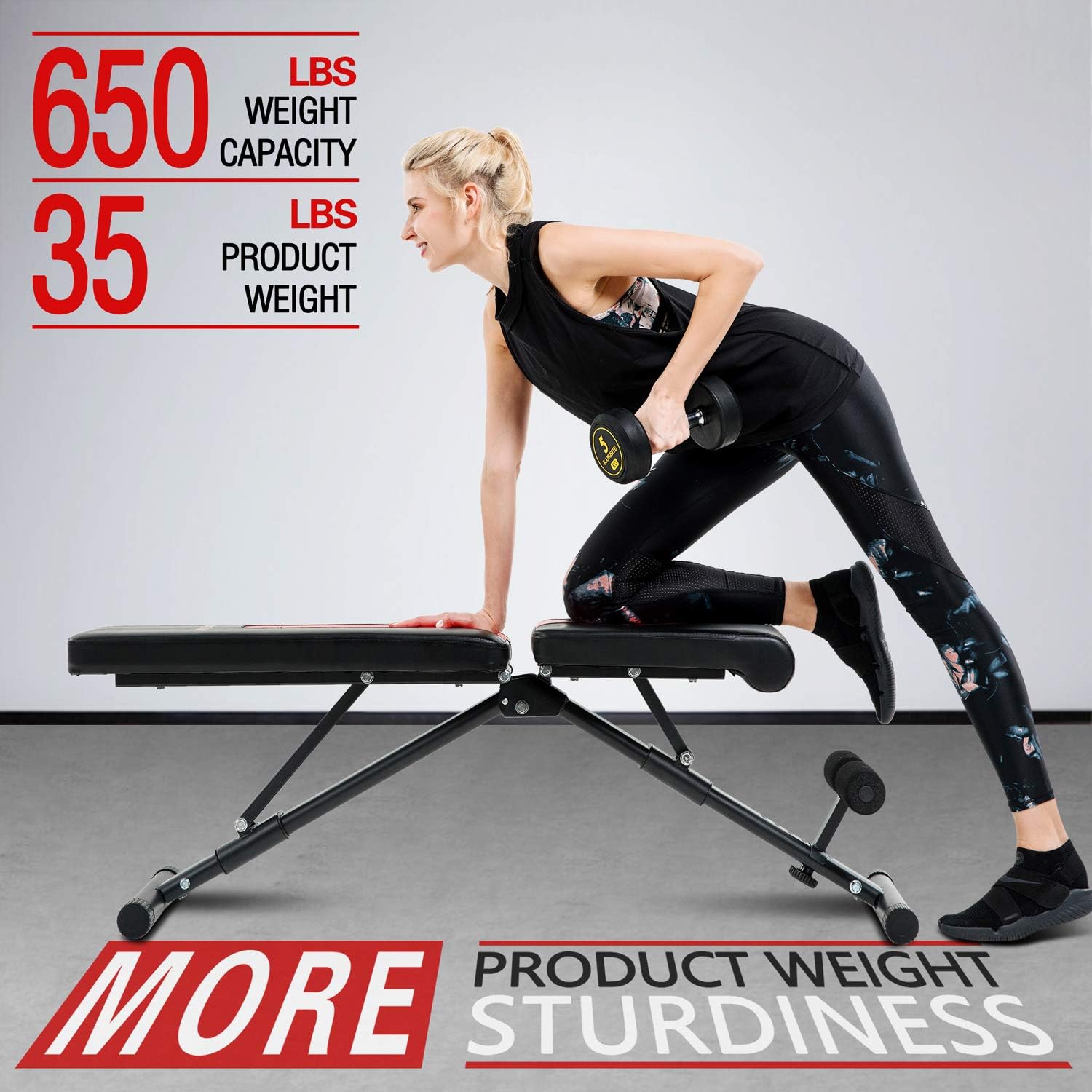 vanswe adjustable weight bench