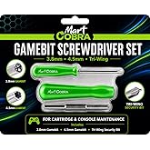 Mart Cobra Gamebit Screwdriver Set 3.8mm 4.5mm Tri Wing Nintendo GC Repair | Gamecube Gameboy N64 SNES NES Wii DS Lite Virtual Boy Security Bits Magnetic Precision Steel Cartridge Repair Tool Kit