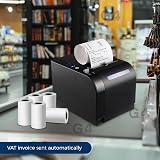 G4GADGET 5x 57x40mm Thermal Till Rolls Red Warning Stripe 5 Rolls view 7