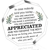 Thank You Gifts for Women Men Appreciation Gifts for Employee Coworkers Principal Administrative Assistant Secretary Social Worker Nurse Teacher Gift Acrylic Inspirational Desk Decor for Women