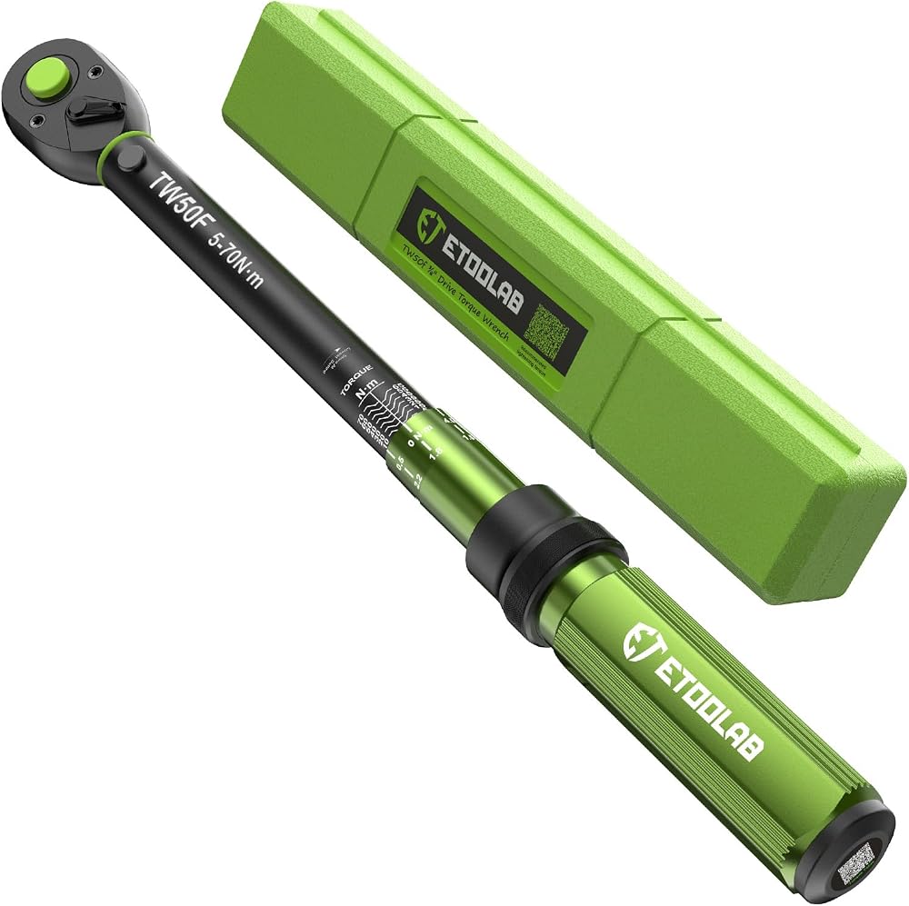 ETOOLAB Torque Wrench 3/8 Drive 5-70 N·m 72-Tooth - Dual Scale