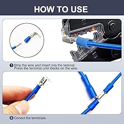 Chanzon 50pcs UL Listed Piggyback Connectors Wire