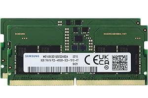 Samsung 16GB (2x8GB) DDR5 4800MHz PC5-34800 SODIMM 1Rx16 CL40 1.1v M425R1GB4BB0-CQK RAM Memory Laptop Notebook Module Upgrade