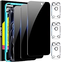 Milomdoi 3 Pack Privacy Screen Protector for iPhone