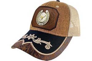 TOPACC Western Trucker Hat for Men Women Vintage Cowboy Country Hats Cute Baseball Cap for Western Outfit