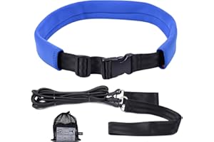 Wisdompro Swim Training Belts, Swim Bungee Cords Resistance Bands, Swim Tether Stationary Swimming, Swim Harness Static Swimm