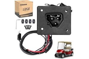 9.99WORLD MALL Golf Cart 48V Battery Charger Receptacle or Plug for EZGO RXV & TXT 2008-up Electric, EZGO 2Five 2010-up Delta-Q Charging Receptacle OEM# 602529