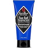 Jack Black Face Buff Energizing Scrub, 6 Fl Oz – Vitamin C & Mint – Deep Cleaning Pre-Shave Cleanser, Men’s Facial Scrub, Rem