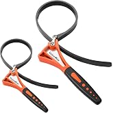 ValueMax Strap Wrench 2-piece, Adjustable Oil Filter Wrench Set | 4" &amp; 6", Heavy Duty Rubber Strap Wrench for Faucet, Oil Filter Removal, Plumbing, Pipe Repair, Auto Maintenance, Jar Opener