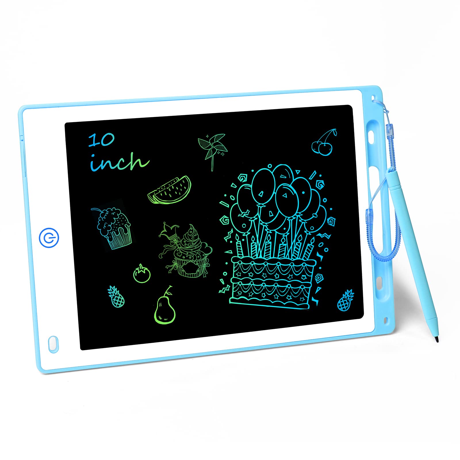 Vicloon LCD Writing Tablet, 10 Inch Colorful Drawing Board Digital eWriter Electronic Graphics Tablet, Kids Doodle & Scribble Boards Handwriting Drawing Pad Lock-Key Learning Writing Board（blue）