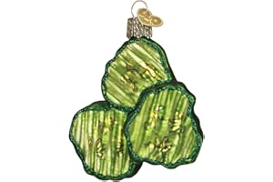 Old World Christmas Ornaments: Pickle Chips Glass Blown Ornaments for Christmas Tree (28105)