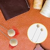 WanderGo Wool Daubers Ball Brush 50Pcs 2 Sizes Leather Dye Tool Metal Handle view 6
