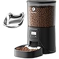 PETULTRA Automatic Cat Feeder: 4L Timed Cats Food Dispenser Programmable 1-6 Meal for Cat and Small Medium Dog- Auto Pet Feeder Easy to Set Up Dual Power Supply with Desiccant Bag| Detachable Washable