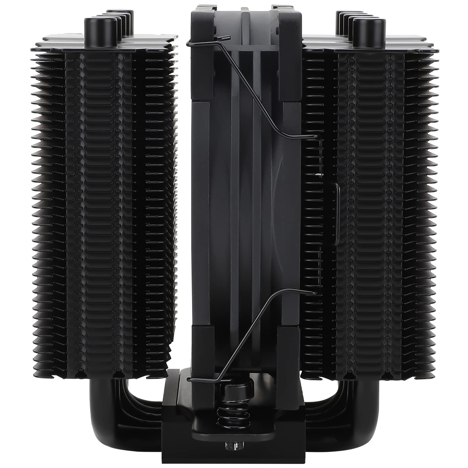 Silver Soul 110 Black Dual Tower CPU Air Cooler, 5x6mm Heat Pipes, TL-B9B PWM Fan, Aluminium Heatsink Cover, AGHP Technology, for AMD AM4/AM5 Intel 1700/1150/1151/1200/2011/2066