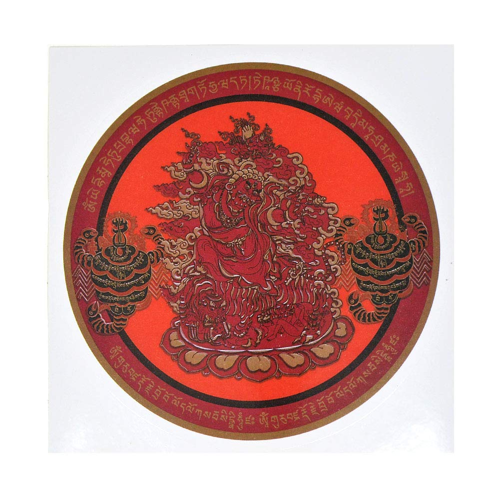 Feng Shui Black Scorpion Dorje Drollo Window Sticker (5Pieces) W4130