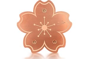 Yncotte 99.99% Pure Copper Bird Bath Disk, Triple-Point Support Design Lower Cleaning Frequency for Physical Safe Water Purify Outdoor Bird Bowls All-Season