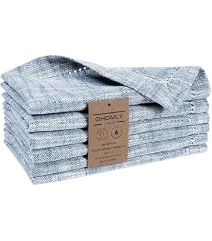 Palisa Cloth Dinner Napkins Set Of 12 18x18 Inches - Thanksgiving Frame Border Napkins For Christmas, Holidays, Farmhouse Wedding, Soft Washable Cotton Durable Table Linen For Everyday Use - Hot Pink