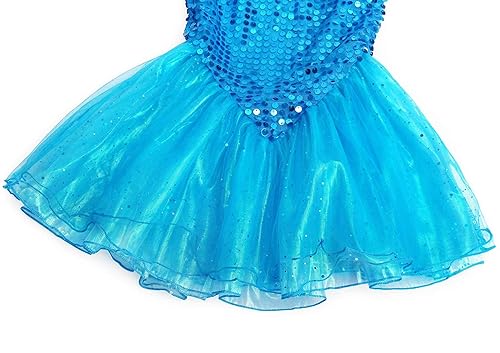 glitter mermaid dress Asymmetric Glitter Mesh Mermaid Dress w/ Mesh Layered Tail 3XL / Green