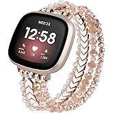 MOFREE Bracelet Compatible with Fitbit Versa 3/Versa 4 Bands/Fitbit Sense/Sense 2 Bands for Women