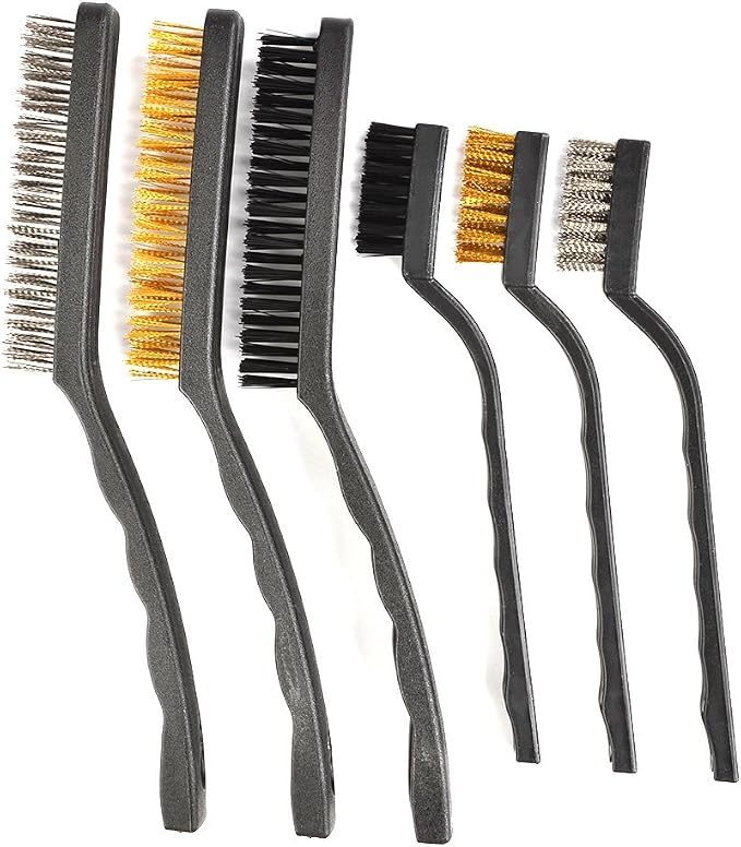Mini Brosse Métallique, 3 Pcs Brosses Métalliques, Brosse Acier Inoxydable, Brosse De Nettoyage De Fil Pour Évier, Soudure, Nettoyer Four, Rouille