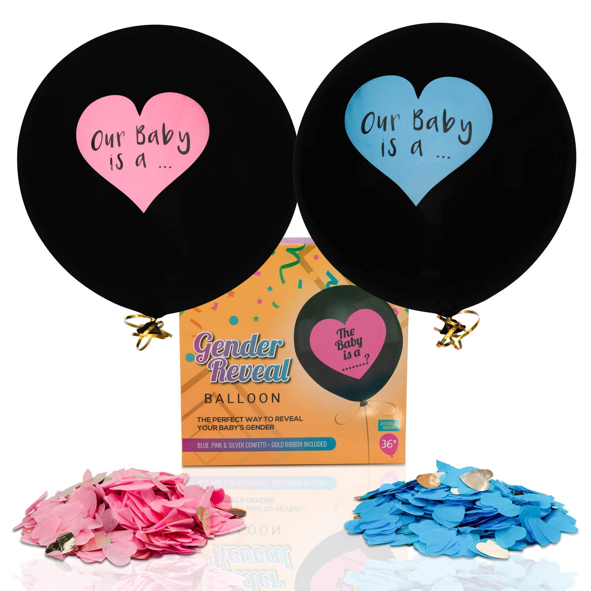 Buy Taichou Baby Gender Reveal Balloons x 2 Kit, Double Sided. Boy