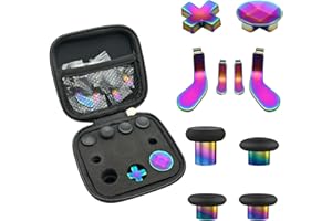 EASEGMER Replacement Thumbsticks for Xbox One Elite Controller Series 2, 10 in 1 Plating Accessories Kits Parts Including 4 Swap Joysticks,4 Paddles,1 Standard D-Pads (Gradient Joysticks)